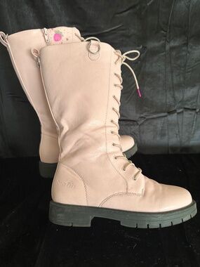 Dream Pairs, Girls pink lace up riding boots girls size 4